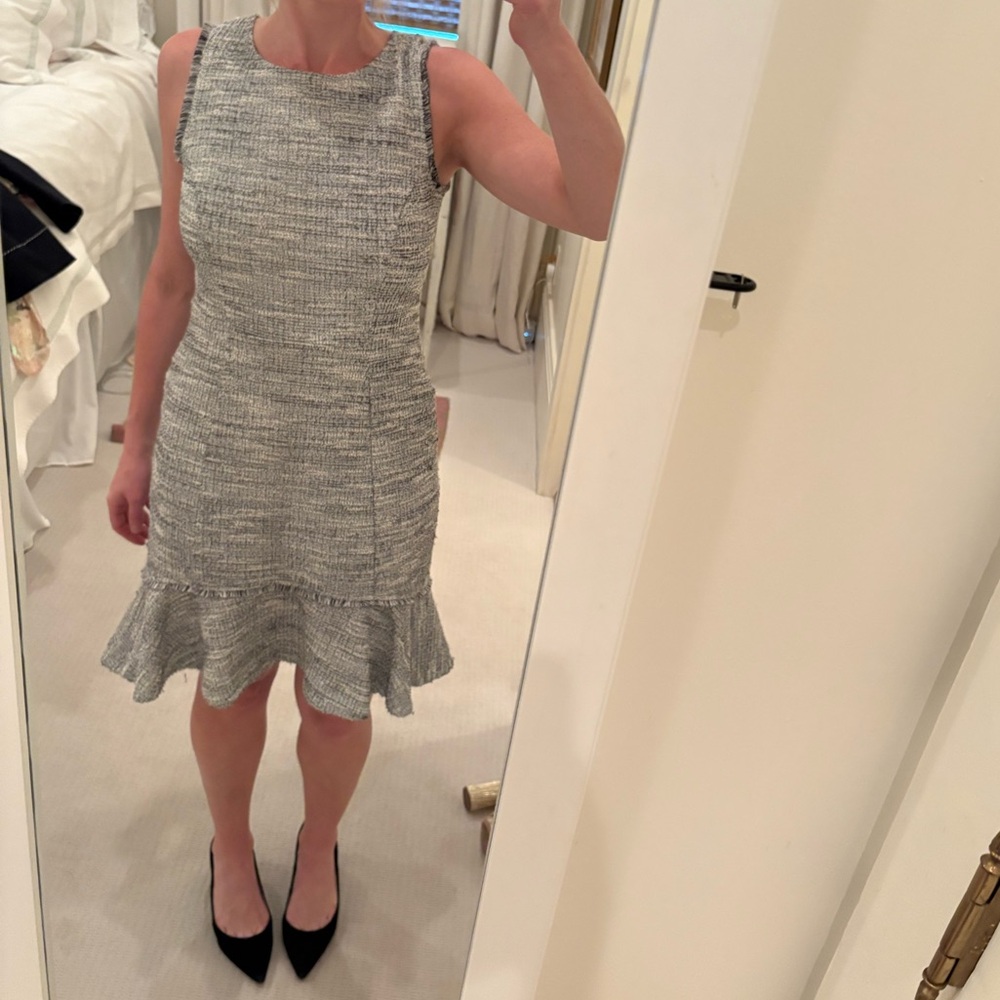 Banana Republic Textured Gray Mini Dress